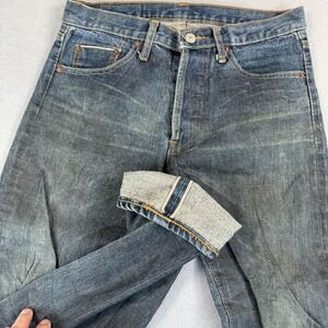 VTG Levis 501 Jeans Mens 30x30 Blue Selvedge Made in USA 90s Dirty Washed Out